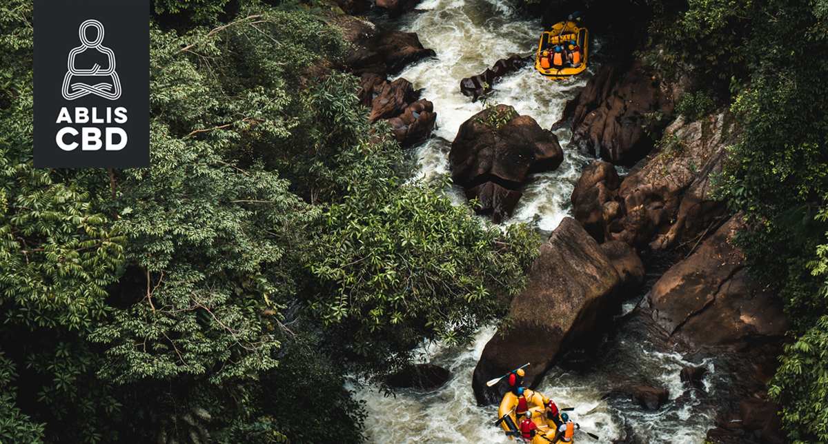 rafting OR and WA with CBD beverages